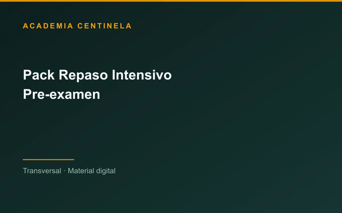 Pack Repaso Intensivo Pre-examen